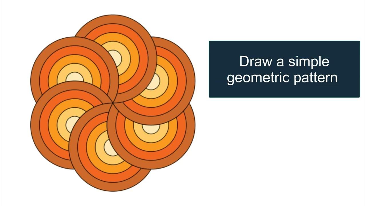 Draw a simple geometric pattern sample 20 - YouTube