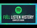 Full spotify listen history guide  check song history from long ago