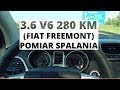 Fiat Freemont 3.6 V6 280 KM - pomiar spalania