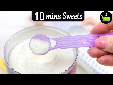 10 Minute Sweets Recipes   10 Minute Quick & Easy Sweet Recipes   Diwali Sweets   Milk Powder Sweets