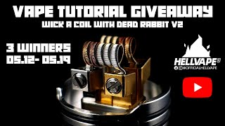 Vape Tutorial Giveaway|How to Wick your First Vape Coil