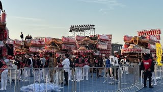 【速報❗️万博㊗️地車最終❗️夜間近づく❗️だんじり🤯ライブ❗️🤩🎊だんじり大曳行❗️㊗️Live❗️🤗👍🎉】