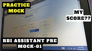 RBI Assistant 2022 Prelims Mock 01 | PRACTICE MOCK | My Score?