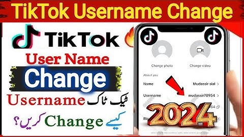 🔥TikTok Username Change kaise kare 2024 |Change Username on TikTok