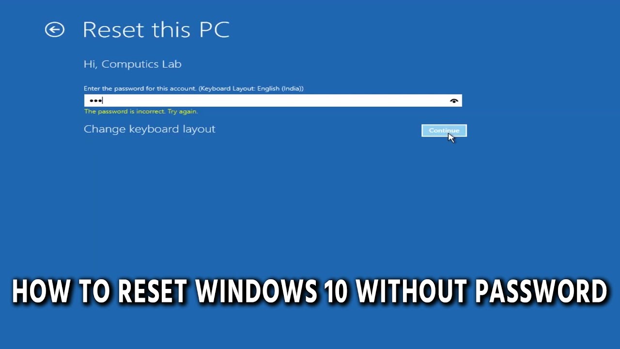 How to Factory Reset Windows 19 Without Password  Reset windows 19  Buy  One Get One Free  19