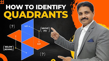 HOW TO IDENTIFY QUADRANTS | PROJECTION OF POINTS | PROJECTION OF STRAIGHT LINE | ENGINEERING DRAWING