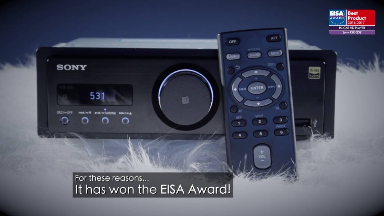 EISA AWARDS. BEST IN-CAR HD PLAYER 2016-2017 - Sony RSX-GS9