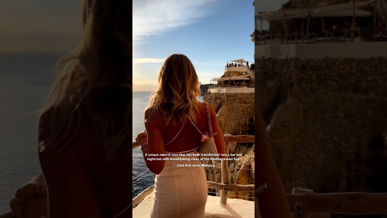 the most beautiful bar in a cave in Menorca! 😍✨ 