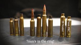Battle of the 7mm Cartridge's. -----7RM, 7PRC, 28 Nosler, 7LRM, 7WSM, 7SAUM----