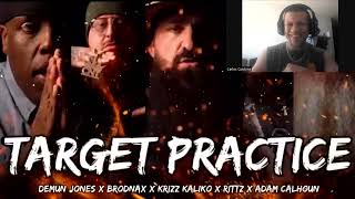 Target Practice-Demun Jones x Brodnax x Krizz Kaliko x Rittz x Adam Calhoun [TUFFNERD RAP REACTION]💀