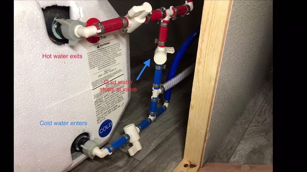 RV Water heater bypass mistake - YouTube