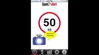 No more Speeding Fines with SpeedAlert Live FREE App - 20 sec Demo screenshot 1