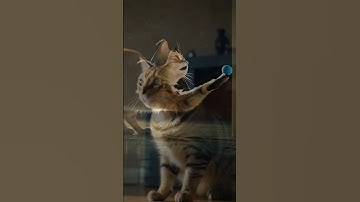 Thumbnail of Kitty playing with laser #music #song #pop #lyrics #petmusic #shorts #doglover #cute #funny