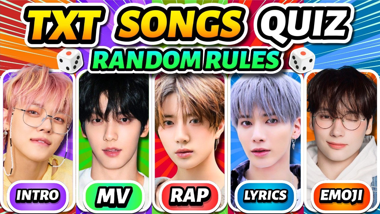 🌟 Guess 50 TXT Songs By The RANDOM RULES 🎲 | TXT QUIZ 💛💙