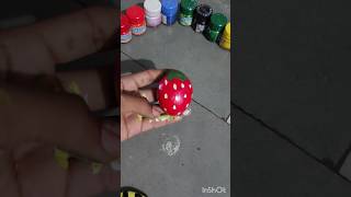strawberry 🍓 painting on stone #mahi #craft #laduu # maa ksmklyn 🥰😘