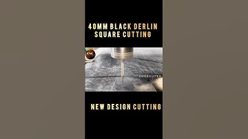 40mm black derlin outer cutting cncrouter machine #cnc #machine #cncrouter