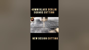 40mm black derlin outer cutting cncrouter machine #cnc #machine #cncrouter