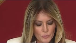 Melania Trump gives remarks at the inaugural Fostering the Future Together  Global Coalition Summit