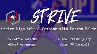 Strive High School Combine with Darren Baker - What are some good infield drills?