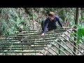 Primitive technology use life in jungle house building with bamboo | Episode 2