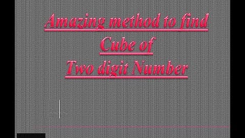 Amazing Trick to find Cube of Two Digit Number....#vedicmathstricks #cubeofanytwodigitnumber.