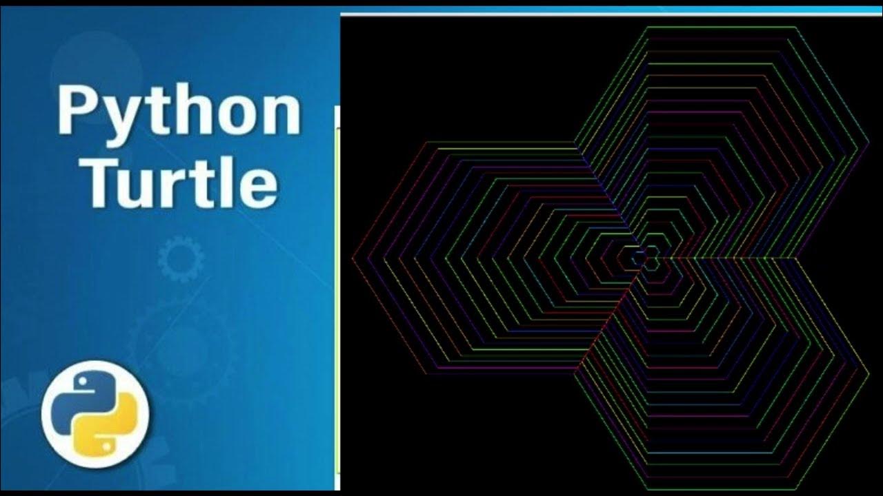 Mesmerizing Python Turtle Pattern A Colorful Geometric Journey 🌈🐢 Made ...