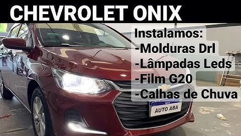 CHEVROLET ONIX 2020 2021 2022 2023 2024 2025 Instalamos a Moldura Drl DayLight Original e  Leds