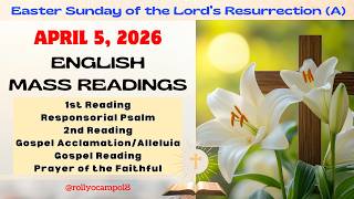 April 5, 2026 English Mass Readings | Easter Sunday of the Lord's Resurrection (A)