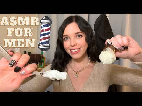 💈 Men's Classic Barbershop Shave & Hair Cut (ASMR)💈 Soft Spoken, Personal Attention Roleplay
