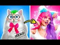 From NERD to POPULAR Hello Kitty with GADGETS from TIKTOK! Beauty Hacks Made me POPULAR by TeenVee