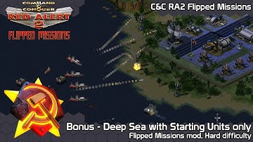 C&C Red Alert 2 Flipped Missions bonus - Completing Deep Sea with starting units - Hard Difficulty