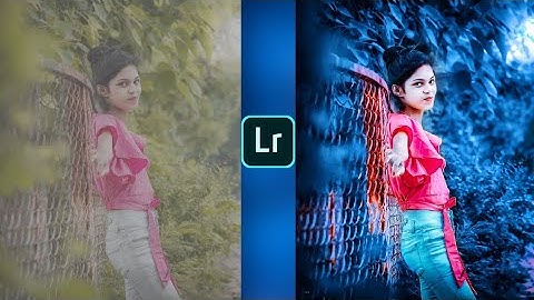 Lightroom dark and blue effect photo editing tutorial | lightroom background colour change preset