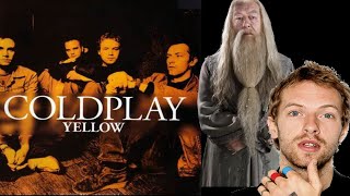 Dumbledore falling but Yellow by Coldplay is playing (Slowed Down)