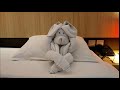 Towel Folding Relaxing Dog | towel art | towel Folding