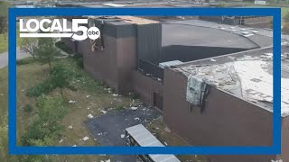 Drone video shows derecho damage in Cedar Rapids