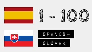 Čísla od 1 do 100 - španielský jazyk - Slovenčina