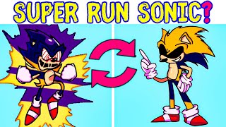 Super Sonic You Cant Run Sonic Super Run Sonic? Fnf Swap Characters Friday Night Funkin