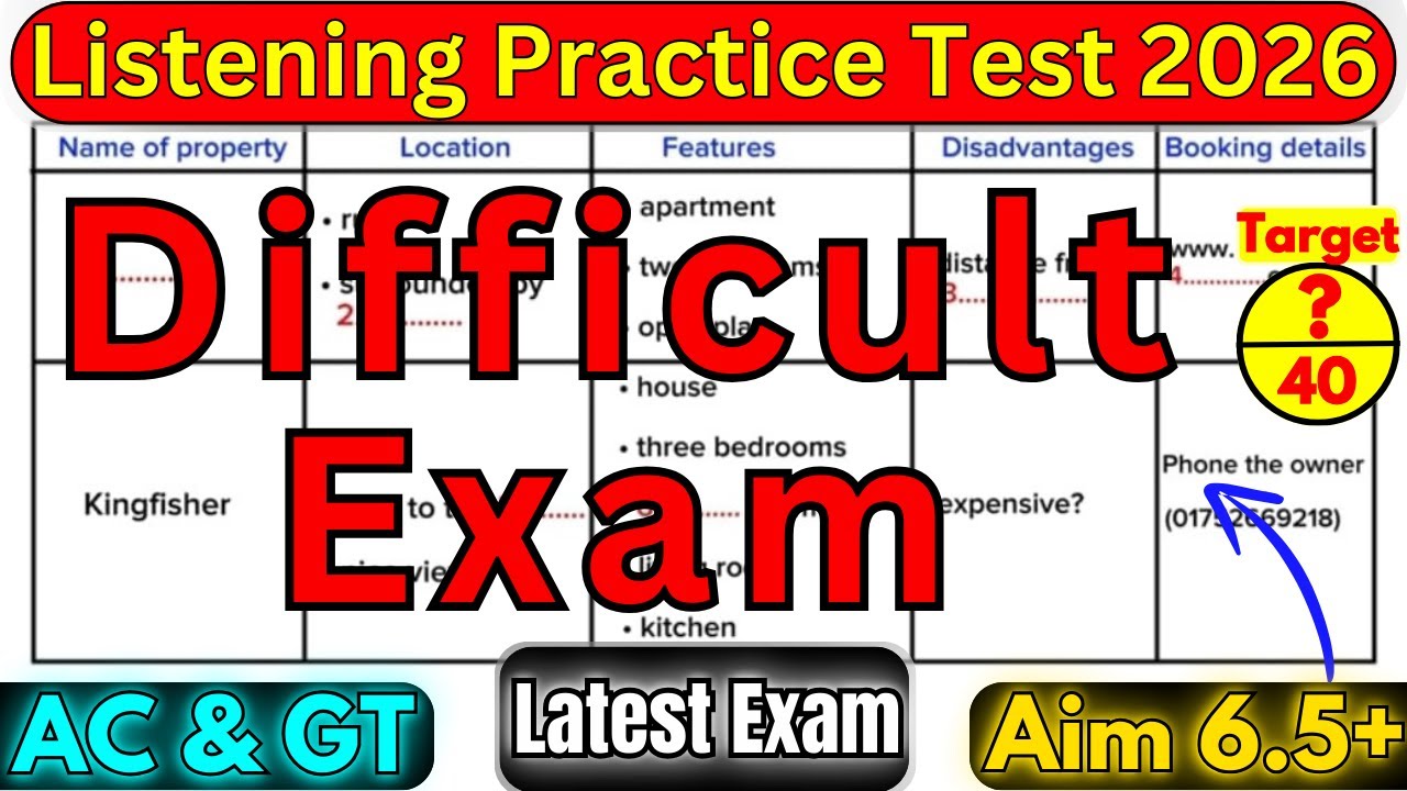 IELTS LISTENING TEST 24 JANUARY 2026 & 31 JANUARY 2026 WITH ANSWERS | REAL LISTENING IELTS 2026 TEST