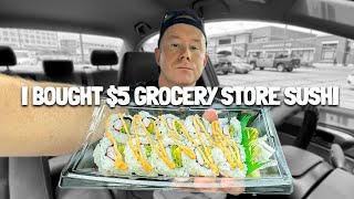 I ate grocery store sushi in my car today. 🚙🍣