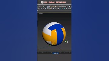 Volleyball Modeling in 3ds Max | Quick 3D Object Creation #shorts #3dsmax #blender3d #bolleyball