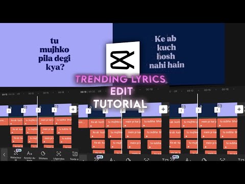 🎶 Trending Lyrics Edit on Mobile | CapCut📱✨ #lyricvideo #trending