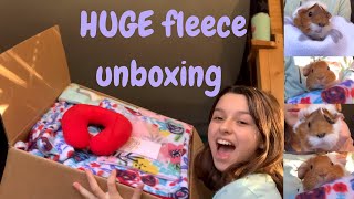 HUGE guinea pig fleece haul unboxing | TheJulesCreations | guinea pig supplies big haul | vlogmas #1