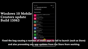 Hands On : Windows 10 Mobile Build 15063 Creators Update (What