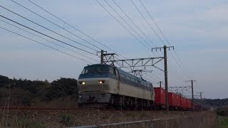 2016/03/30 午後5時台の貨物列車 【5099レ】EF66-106[吹]牽引 東海道本線