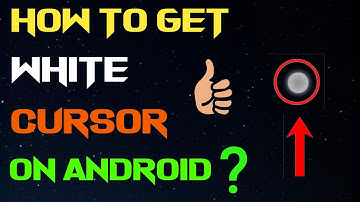 How to add a white dot cursor on phone