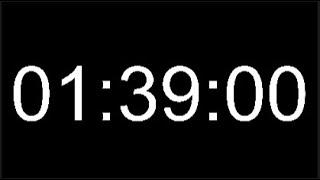1 Hour 39 Minute Timer - 99 Minute Countdown - 5940 Seconds Alarm