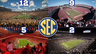 *OFFICIAL* SEC Football 2023 Stadium Rankings from WORST to BEST