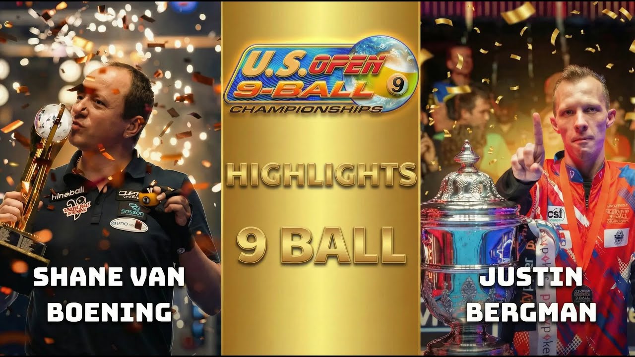 Шейн Ван Боэнинг - Джастин Бергман | Турнир США по бильярду (9 шаров) 2014 | Основные моменты