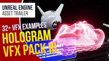 UE5 l Hologram VFX With Niagara Pack l Unreal Engine 5 (Trailer)