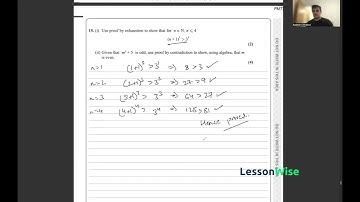 A level Maths - Pure  - Algebraic Proof - Proof by Exhaustion